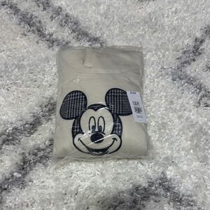 GAP Cream Hoodie with Mickey Mouse Design